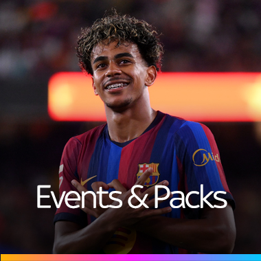 Barcelona football player on the pitch.
