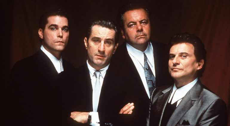 Goodfellas
Ray Liotta, Robert De Niro, Paul Sorvino and Joe Pesci
©Warner Bros For Sky Cinema pubicity only