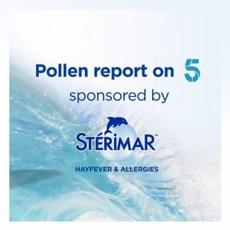 Sterimar's creative for sponsorship of Channel 5 Weather