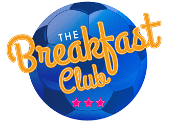Breakfast Club logo as a football