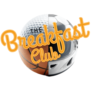 Four different balls, merged into one with Breakfast Club positioned on top